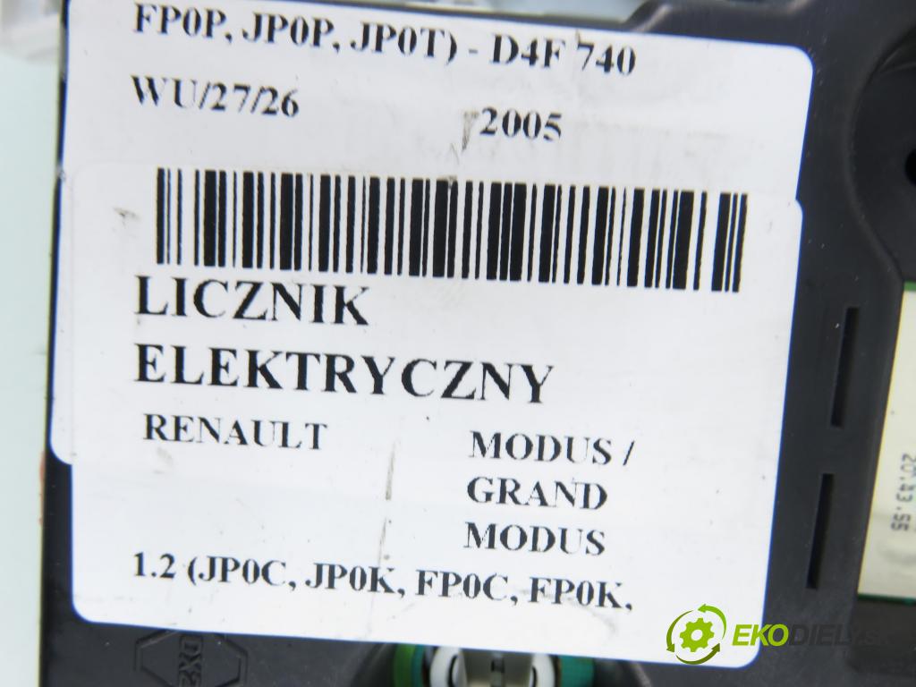 RENAULT MODUS / GRAND MODUS (F/JP0_) HB 2005 55,00 1.2 (JP0C, JP0K, FP0C, FP0K, FP0P, JP0P, JP0T) - D 1149,00 Prístrojovka elektrický P8200418021D