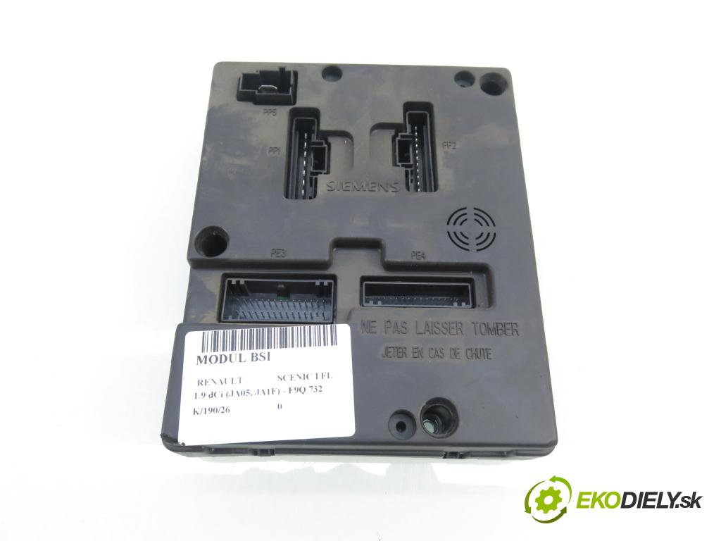 RENAULT SCENIC I (JA0/1_) MINIVAN 2001 75,00 1.9 dCi 102 - F9Q 732 1870,00 MODUL BSI 8200029342B ; S108502610G