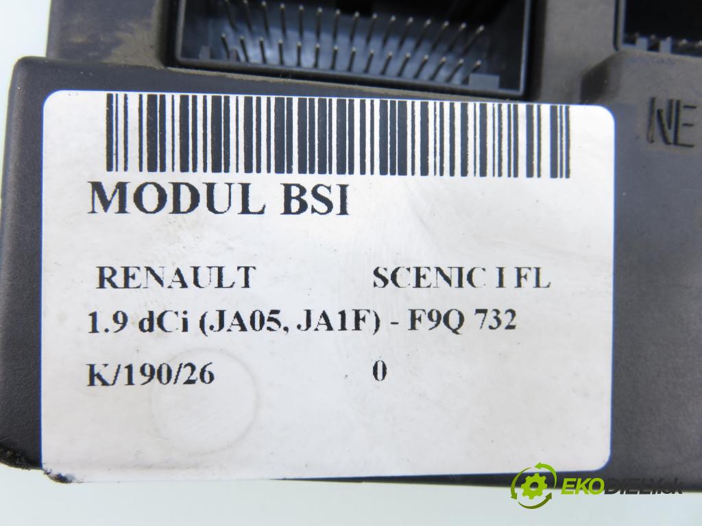 RENAULT SCENIC I (JA0/1_) MINIVAN 2001 75,00 1.9 dCi 102 - F9Q 732 1870,00 MODUL BSI 8200029342B ; S108502610G