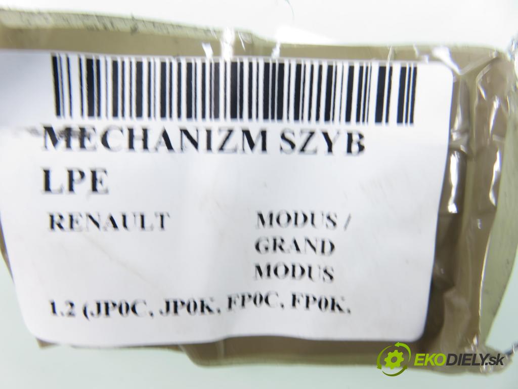 RENAULT MODUS / GRAND MODUS (F/JP0_) HB 2005 55,00 1.2 (JP0C, JP0K, FP0C, FP0K, FP0P, JP0P, JP0T) - D 1149,00 Mechanizmus okien 503620080119