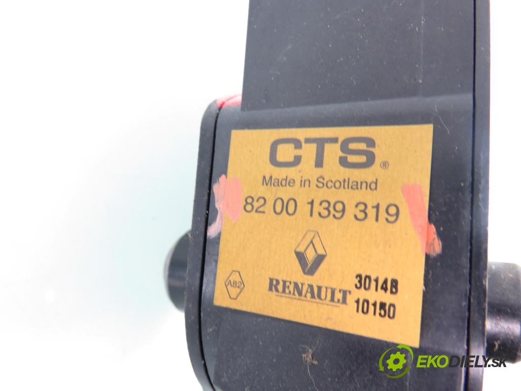RENAULT MODUS / GRAND MODUS (F/JP0_) HB 2005 55,00 1.2 (JP0C, JP0K, FP0C, FP0K, FP0P, JP0P, JP0T) - D 1149,00 potenciometr plynového pedálu 8200139319 (Potenciometr plynového pedálu)