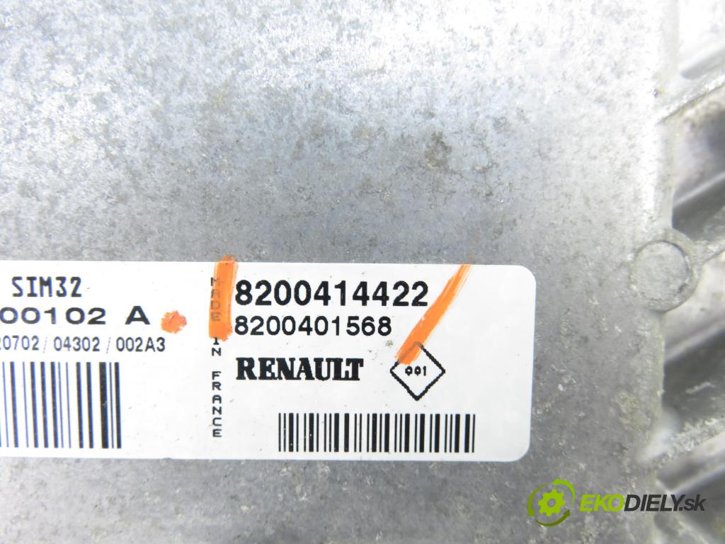 RENAULT MODUS / GRAND MODUS (F/JP0_) HB 2005 55,00 1.2 (JP0C, JP0K, FP0C, FP0K, FP0P, JP0P, JP0T) - D 1149,00 Riadiaca jednotka Motor 8200414422 ; S120200102A ; 8200401568