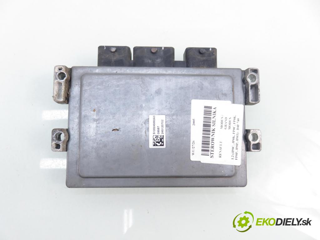 RENAULT MODUS / GRAND MODUS (F/JP0_) HB 2005 55,00 1.2 (JP0C, JP0K, FP0C, FP0K, FP0P, JP0P, JP0T) - D 1149,00 Riadiaca jednotka Motor 8200414422 ; S120200102A ; 8200401568