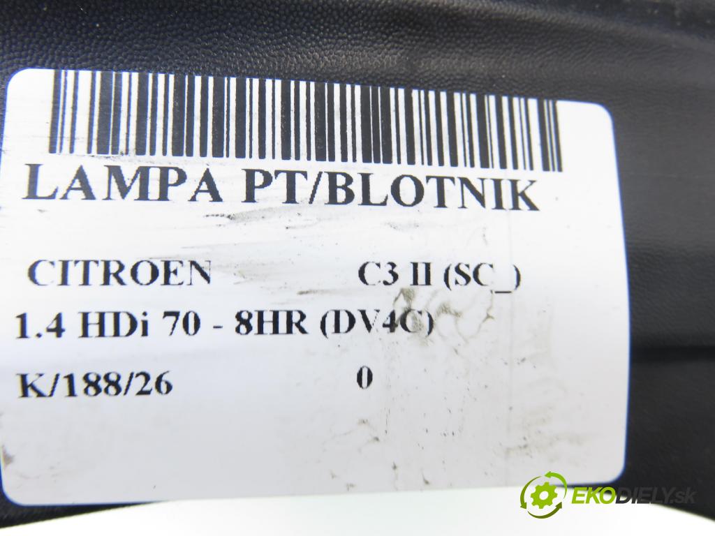 CITROEN C3 II (SC_) HB 2014 50,00 1.4 HDi 70 - 8HR (DV4C) 1398,00 Svetlo pravé zadné 9803928480