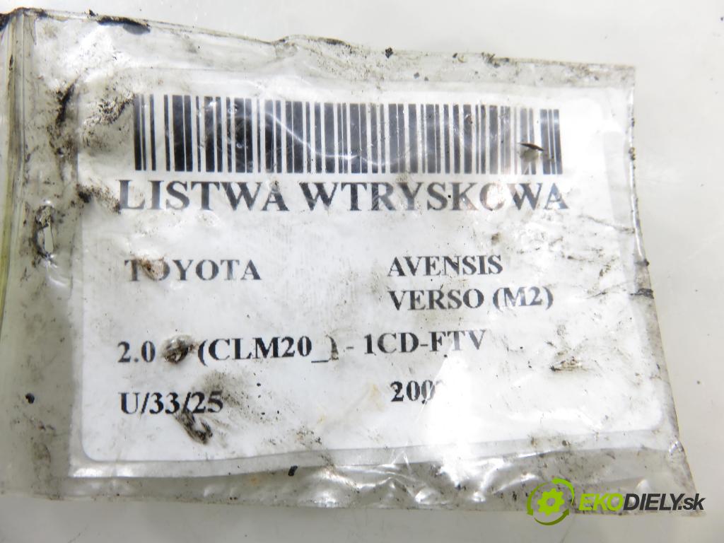 TOYOTA AVENSIS VERSO (_M2_) MINIVAN 2002 85,00 2.0 D (CLM20_) - 1CD-FTV 1995,00 Lišta vstrekovacia  (Vstrekovacia lišta)