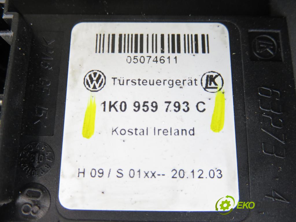 VW TOURAN (1T1, 1T2) MINIVAN 2004 100,00 2.0 TDI PD 16V 136 - AZV 1968,00 Mechanizmus okien 1K0959793C ; 1T0959701 ; 1T0837755M