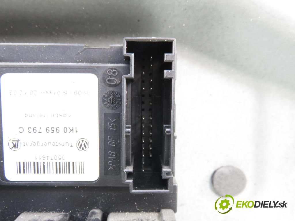 VW TOURAN (1T1, 1T2) MINIVAN 2004 100,00 2.0 TDI PD 16V 136 - AZV 1968,00 Mechanizmus okien 1K0959793C ; 1T0959701 ; 1T0837755M