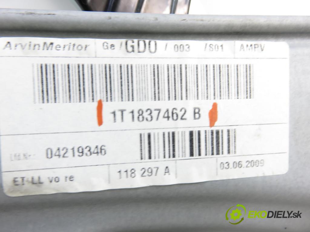 VW TOURAN (1T1, 1T2) MINIVAN 2004 100,00 2.0 TDI PD 16V 136 - AZV 1968,00 Mechanizmus okien 1T0837756L ; 1T1837462B ; 1T0959702