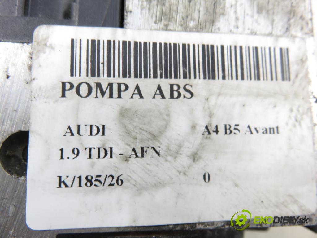 AUDI A4 Avant (8D5, B5) KOMBI 1997 81,00 1.9 TDI - AFN 1896,00 Pumpa ABS 0273004132 (Pumpa ABS)