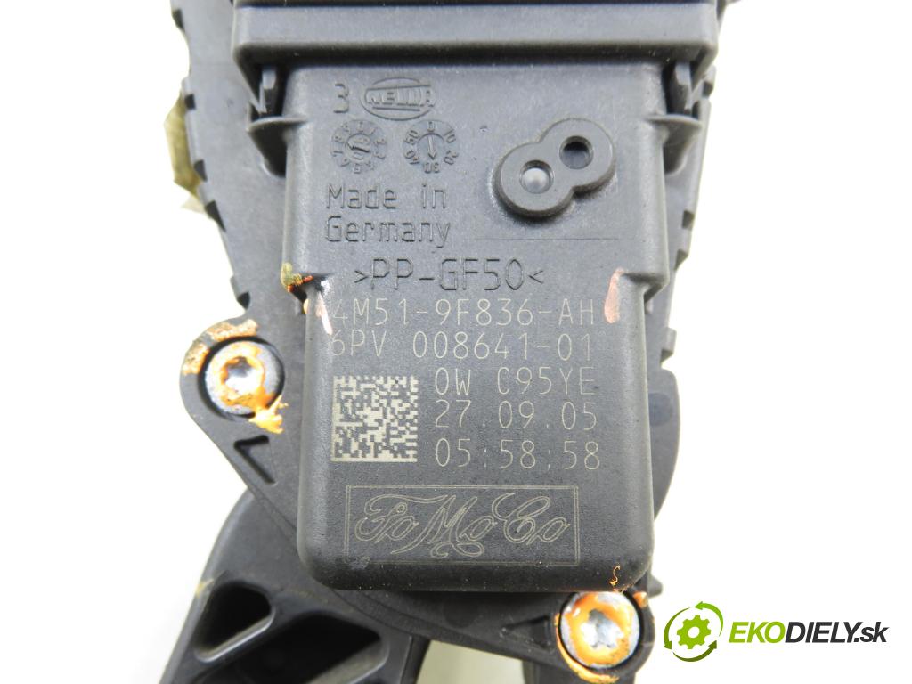 FORD FOCUS II (DA_, HCP) HB 2005 85,00 1.8 TDCi 115 - KKDA 1753,00 Potenciometer plynu 4M519F836AH (Potenciometer plynového pedálu)
