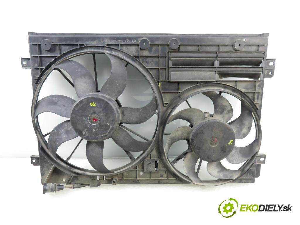 VW TOURAN (1T1, 1T2) MINIVAN 2004 100,00 2.0 TDI PD 16V 136 - AZV 1968,00 Ventilátor chladič klíma/voda 1K0121207BC ; 1K0121205AD