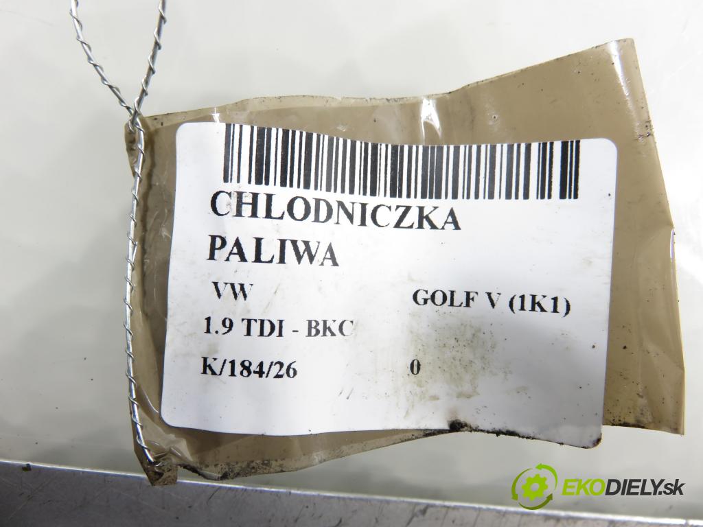 VW GOLF V (1K1) HB 2004 77,00 1.9 TDI PD 105 - BKC 1896,00 chladič paliva 1K0201898 ; 1K0203491