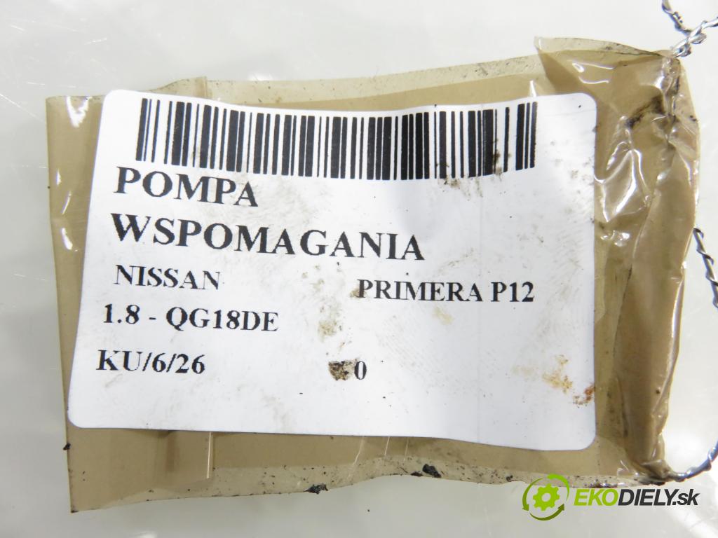 NISSAN PRIMERA (P12) LIFTBACK 2004 85,00 1.8 - QG18DE 1769,00 pumpa servočerpadlo  (Servočerpadlo)
