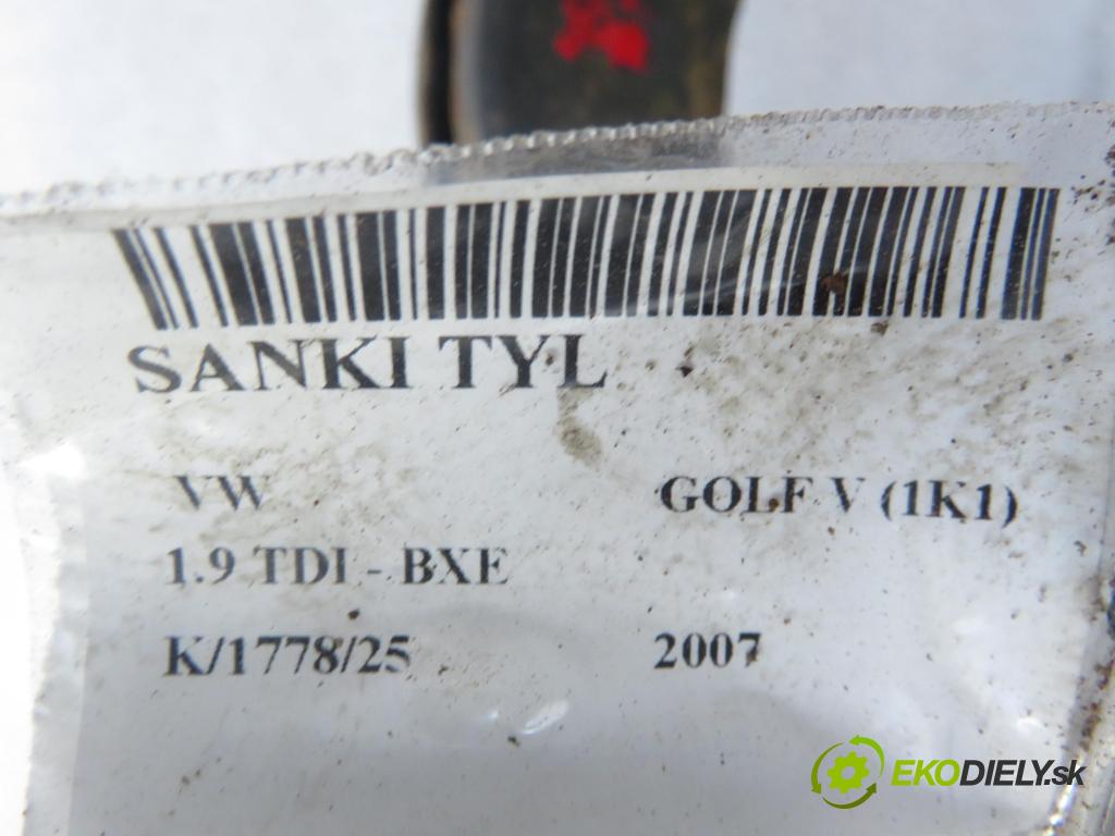VW GOLF V (1K1) HB 2007 77,00 1.9 TDI - BXE 1896,00 zadné 1K0500051LF