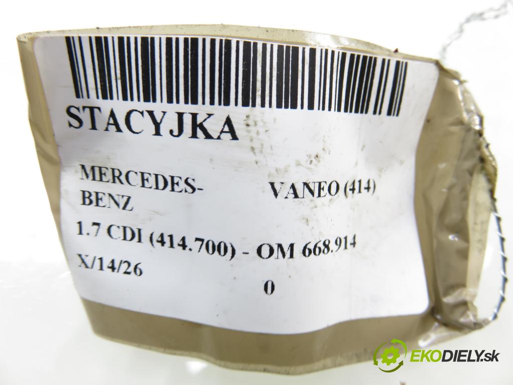 MERCEDES-BENZ VANEO (414) MINIVAN 2002 67,00 1.7 CDI (414.700) - OM 668.914 1689,00 spinačka  (Spínacia skrinka)
