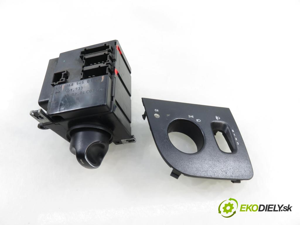 MERCEDES-BENZ VANEO (414) MINIVAN 2002 67,00 1.7 CDI (414.700) - OM 668.914 1689,00 prepínač svetlá 1685450104