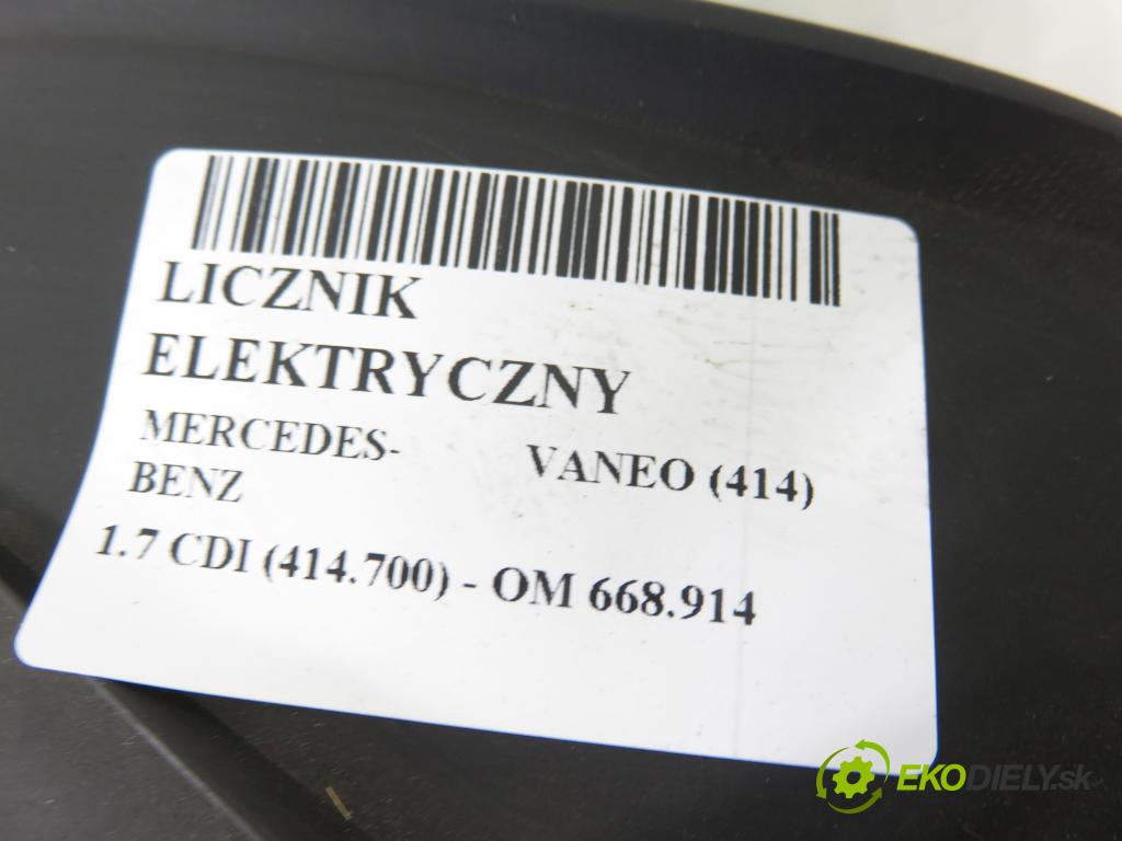 MERCEDES-BENZ VANEO (414) MINIVAN 2002 67,00 1.7 CDI (414.700) - OM 668.914 1689,00 Prístrojovka elektrický A4144461221