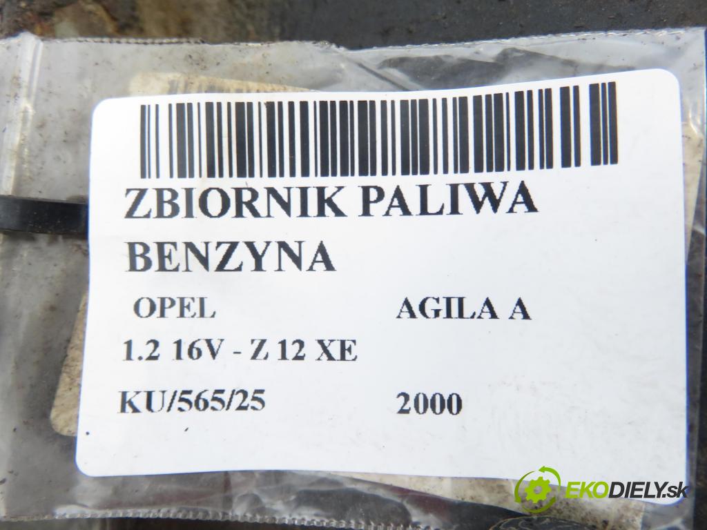 OPEL AGILA (A) (H00) HB 2000 55,00 1.2 16V - Z 12 XE 1199,00 Nádržka paliva benzín