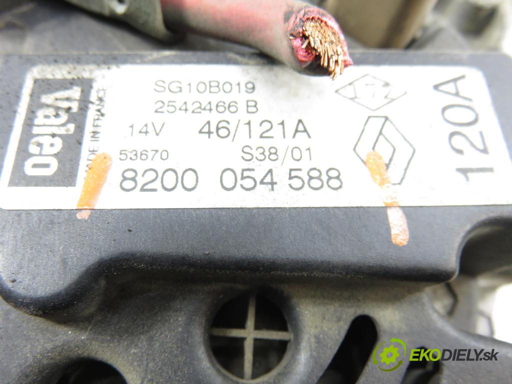 RENAULT SCENIC I (JA0/1_) MINIVAN 2001 75,00 1.9 dCi 102 - F9Q 732 1870,00 Alternátor 8200054588 (Alternátor)