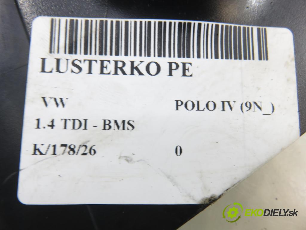 VW POLO (9N_) HB 2008 51,00 1.4 TDI - BNM 1422,00 zpětné zrcátko