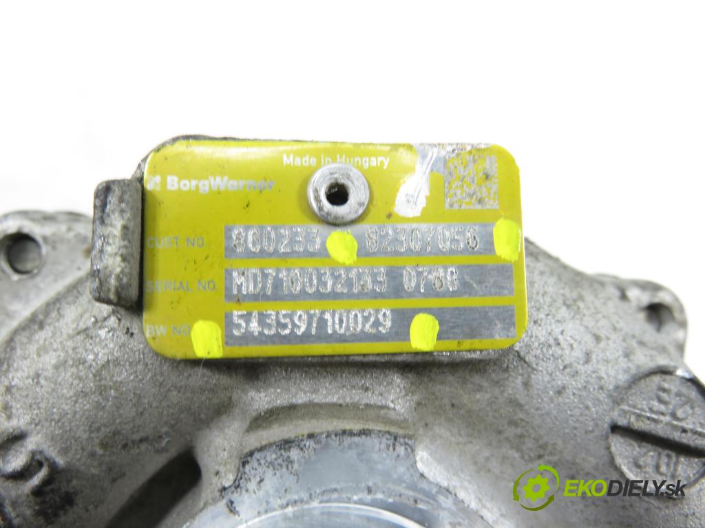 RENAULT MODUS / GRAND MODUS (F/JP0_) MINIVAN 2010 63,00 1.5 dCi (FP0F, JP0F) - K9K 766 1461,00 RYCHLONABÍJEČKA: 82307056 ; 54359710029 (Kompletní turbodmychadlo)