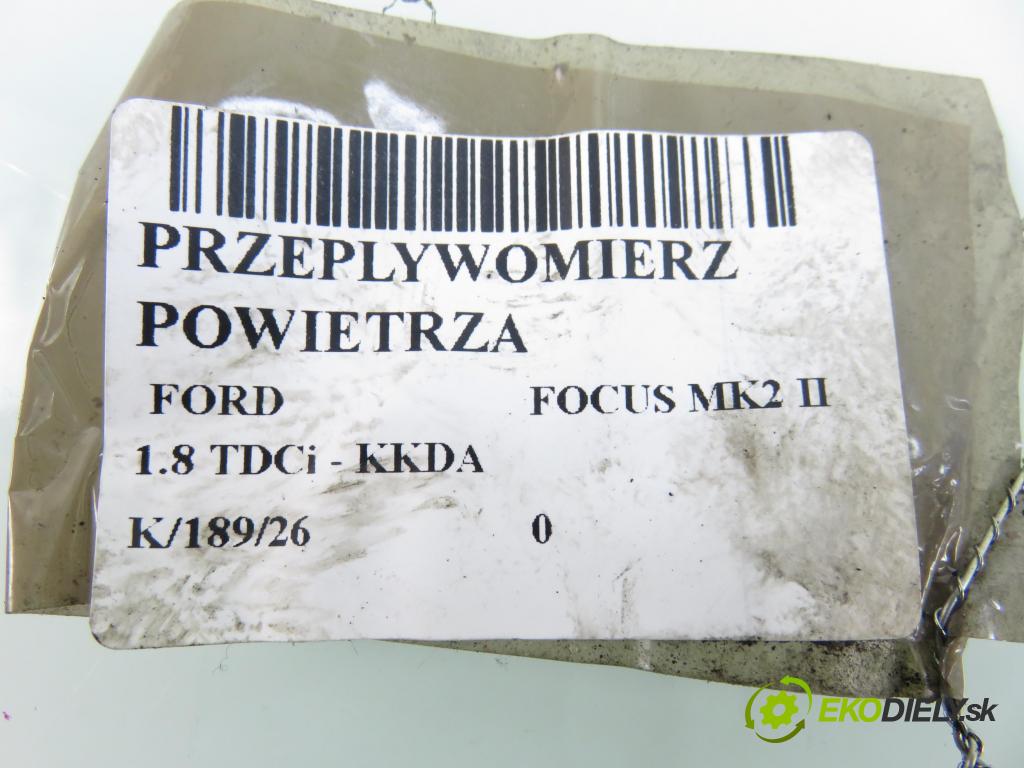 FORD FOCUS II (DA_, HCP) HB 2005 85,00 1.8 TDCi 115 - KKDA 1753,00 váha vzduchu vzduchu 4M5112B579CC ; AFH7050