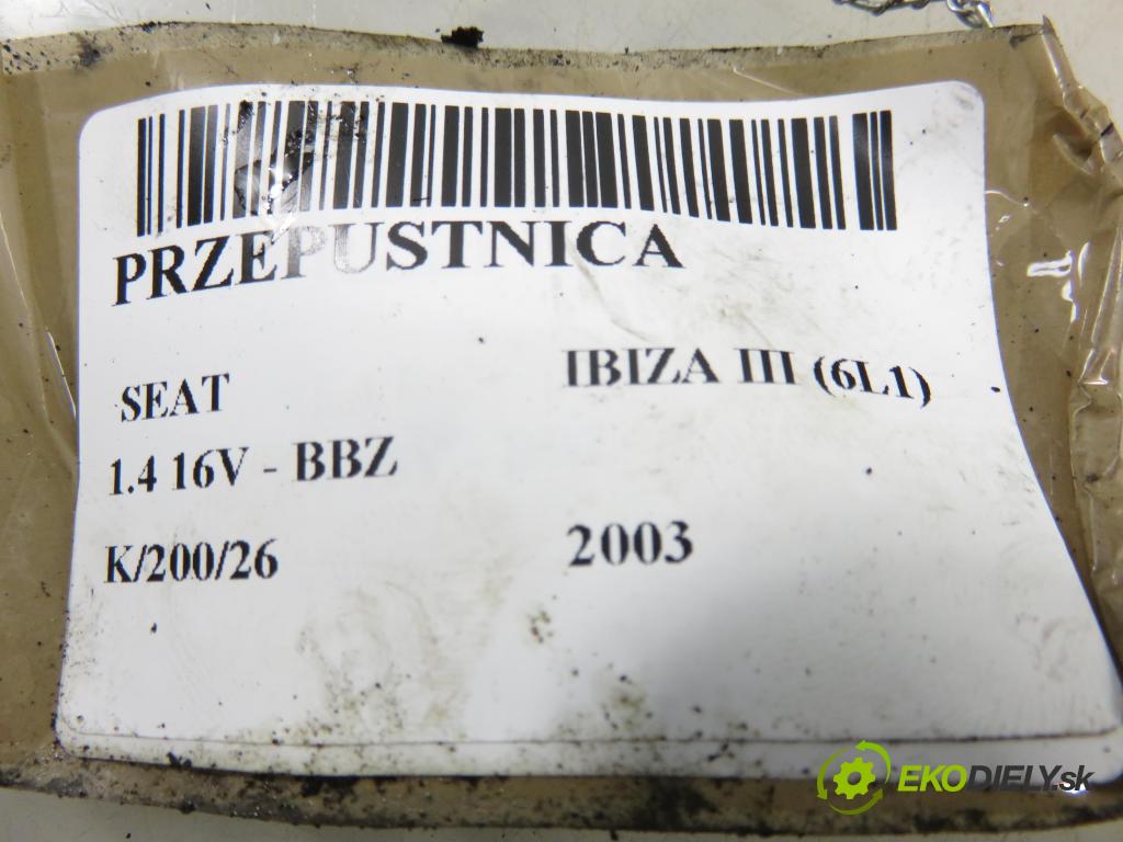 SEAT IBIZA III (6L1) HB 2003 74,00 1.4 16V - BBZ 1390,00 Škrtiaca klapka 036133062M (Škrtiaca klapka)
