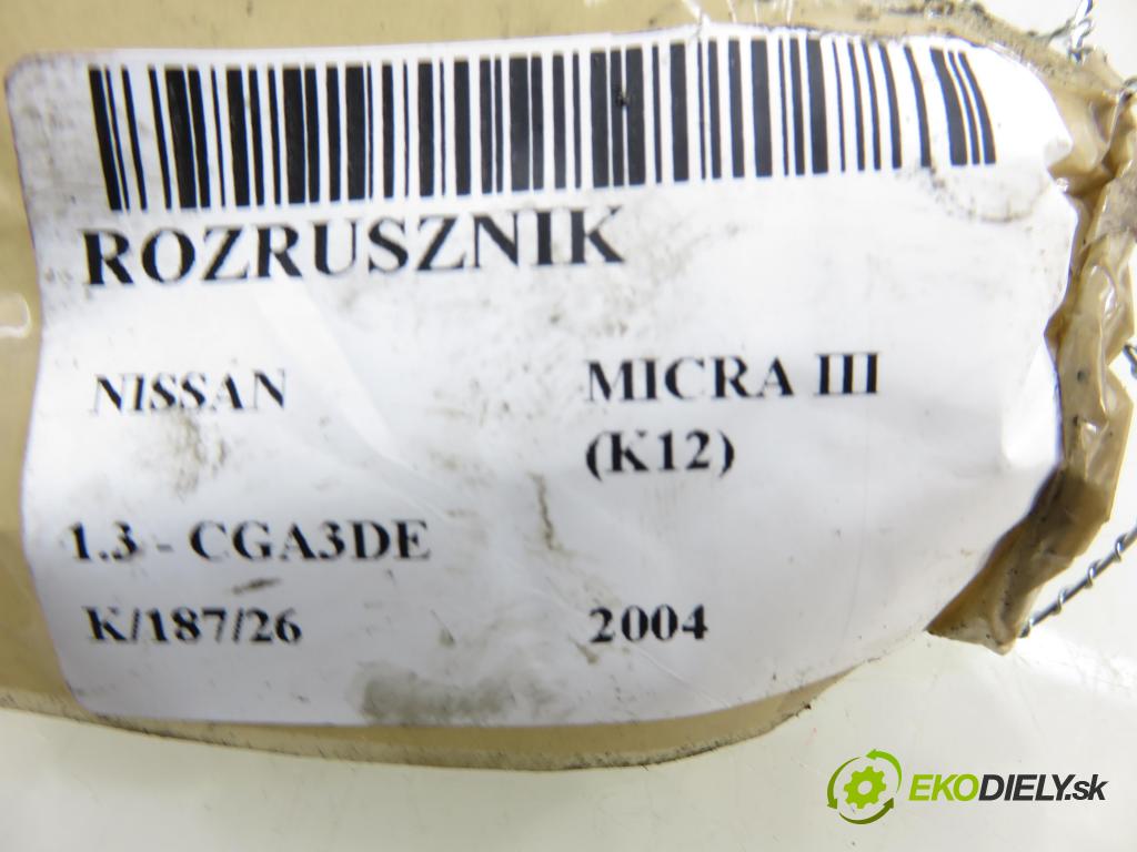 NISSAN MICRA III (K12) HB 2004 65,00 1.3 - CGA3DE 1348,00 Štartér 233001F770 ; D7E30 (Štartér)