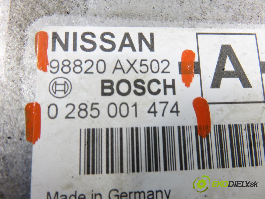 NISSAN MICRA III (K12) HB 2004 65,00 1.3 - CGA3DE 1348,00 MODUL air BAG 0285001474 ; 98820AX502
