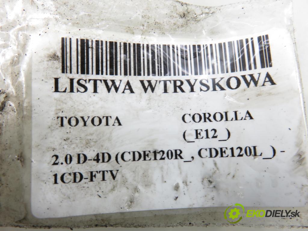 TOYOTA COROLLA (_E12_) HB 2005 85,00 2.0 D-4D 116 (CDE120R_, CDE120L_) - 1CD-FTV 1995,00 Lišta vstrekovacia  (Vstrekovacia lišta)