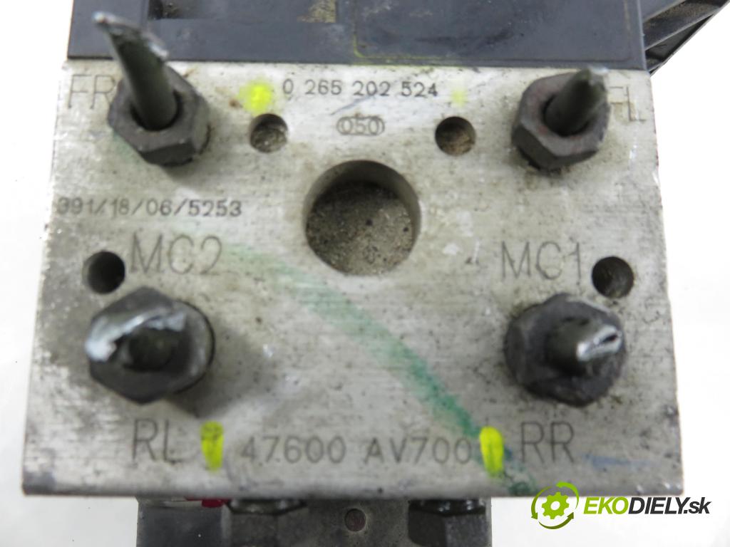 NISSAN PRIMERA (P12) LIFTBACK 2004 85,00 1.8 - QG18DE 1769,00 Pumpa ABS 0265202524 ; 47600AV700 (Pumpa ABS)