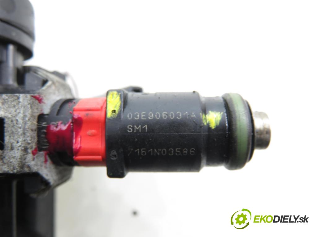 SEAT IBIZA IV (6J5, 6P1) HB 2009 51,00 1.2 12V DOHC 70 - BZG 1198,00 Lišta vstrekovacia 03E906031A ; 03E133320A ; 03E133319D (Vstrekovacia lišta)