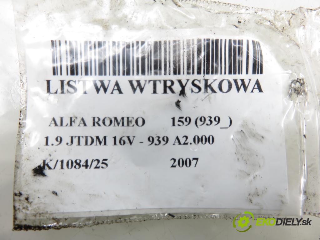 ALFA ROMEO 159 (939_) SEDAN 2007 110,00 1.9 JTDM 16V - 939 A2.000 1910,00 Lišta vstrekovacia 55197372 ; 0445214058 ; 0281002706 (Vstrekovacia lišta)