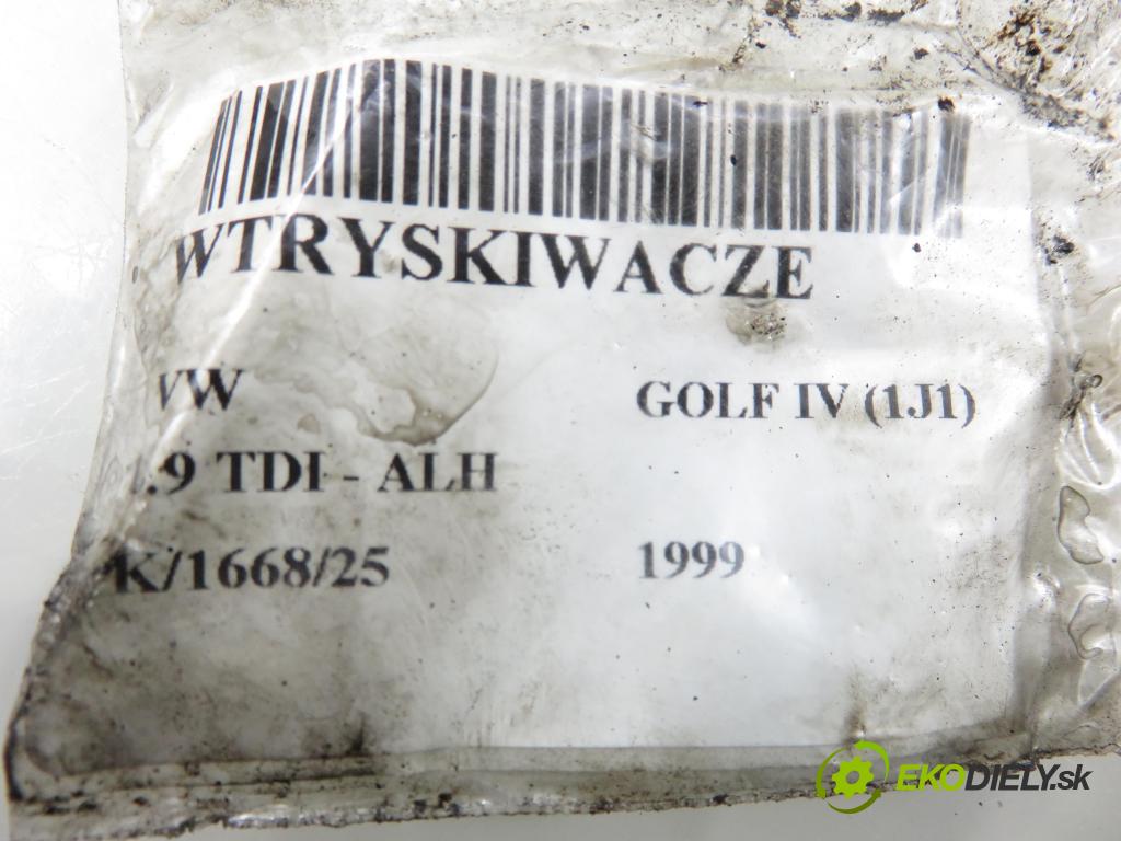 VW GOLF IV (1J1) HB 1999 66,00 1.9 TDI 90 - ALH 1896,00 Vstrekovacie ventily 028130201S ; 028130201T (Vstrekovací ventil)