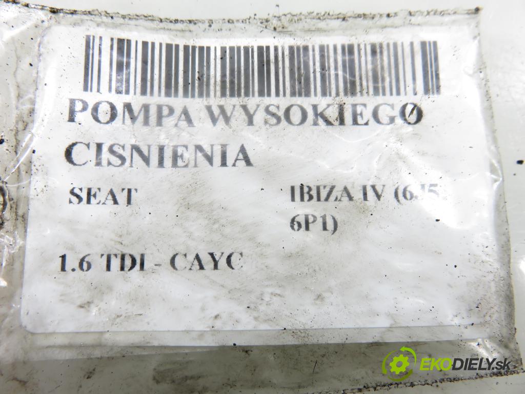 SEAT IBIZA IV (6J5, 6P1) HB 2012 77,00 1.6 TDI - CAYC 1598,00 pumpa vysokého TLAK: 