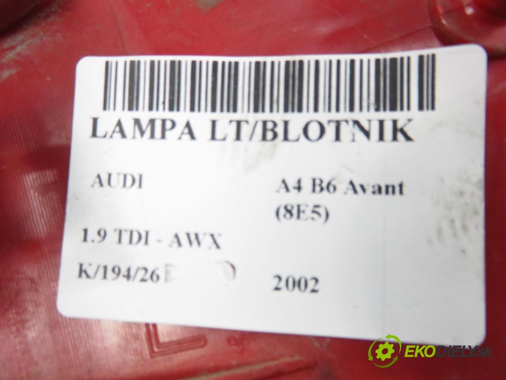 AUDI A4 Avant (8E5, B6) KOMBI 2002 96,00 1.9 TDI - AWX 1896,00 Svetlo ľavé zadné 8E9945095