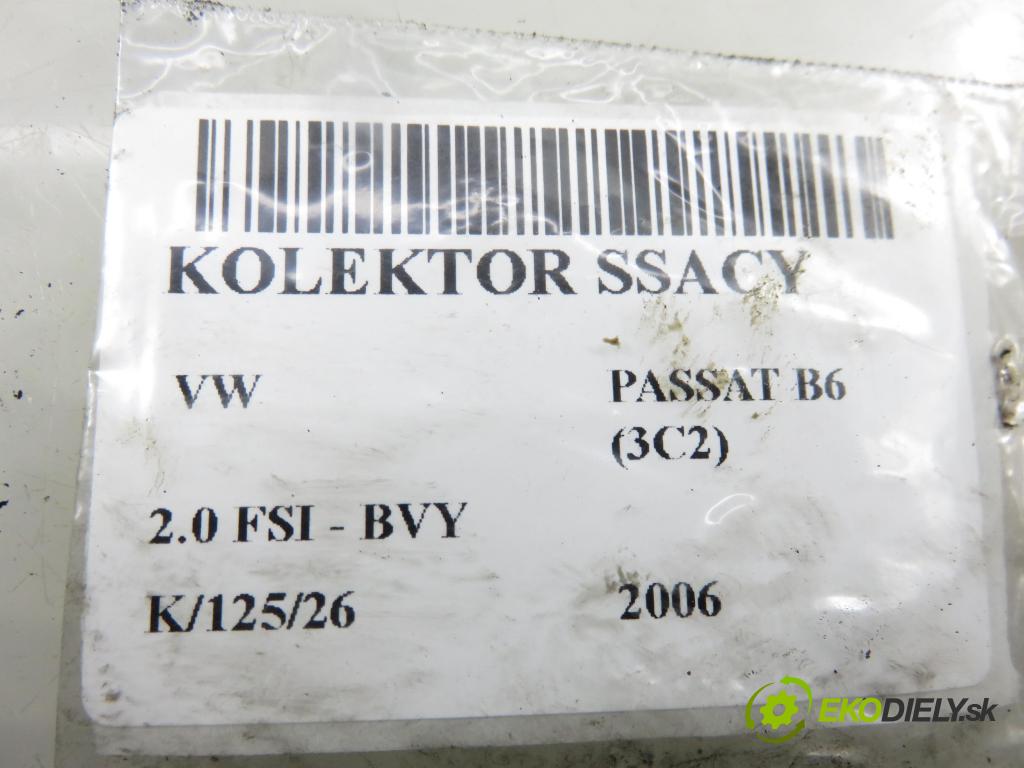 VW PASSAT B6 (3C2) SEDAN 2006 110,00 2.0 FSI - BVY 1984,00 potrubí 06F133210P