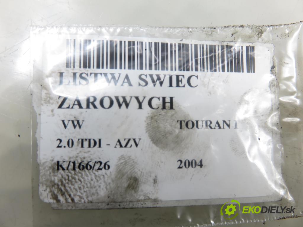 VW TOURAN (1T1, 1T2) MINIVAN 2004 100,00 2.0 TDI PD 16V 136 - AZV 1968,00 Lišta JÚN: 03G971826A