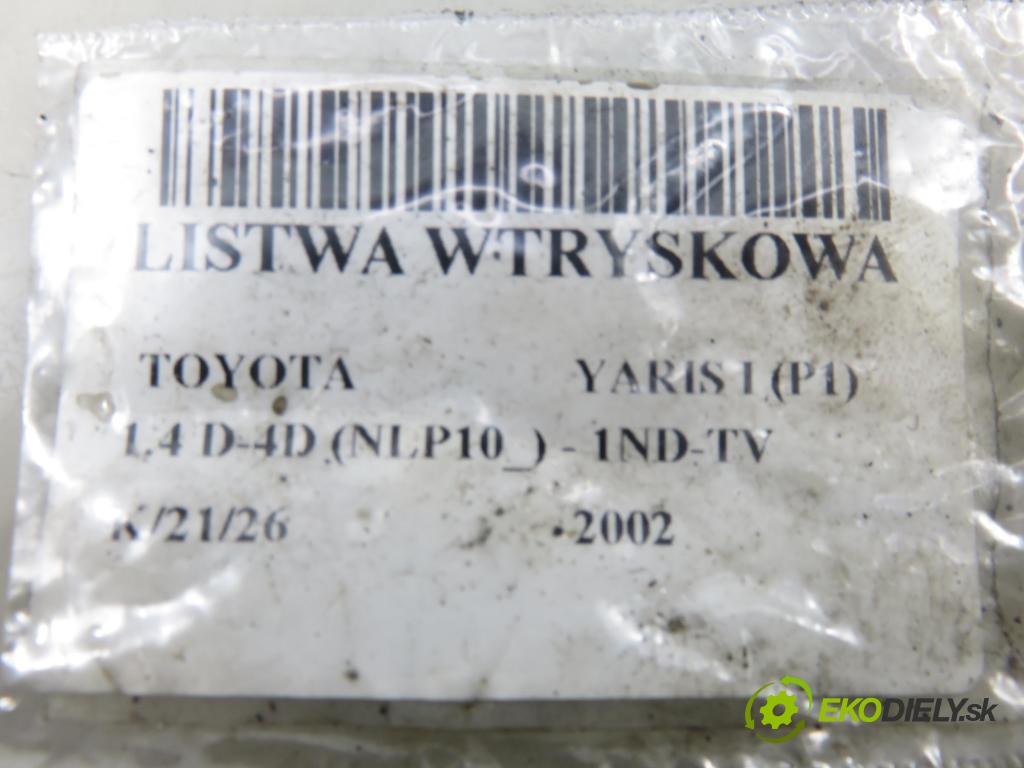 TOYOTA YARIS (_P1_) HB 2002 55,00 1.4 D-4D (NLP10_) - 1ND-TV 1364,00 Lišta vstrekovacia 0445214032 ; 1077800141 ; 2381033010 (Vstrekovacia lišta)
