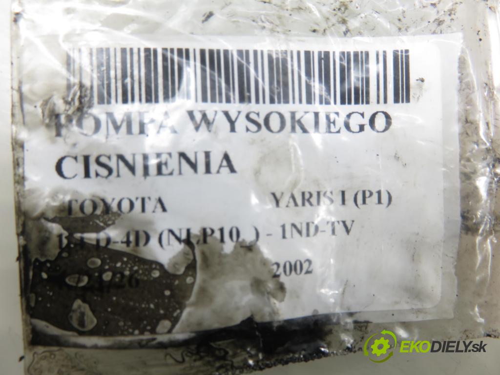TOYOTA YARIS (_P1_) HB 2002 55,00 1.4 D-4D (NLP10_) - 1ND-TV 1364,00 pumpa vysokého TLAK: 2210033011 ; 0445010112