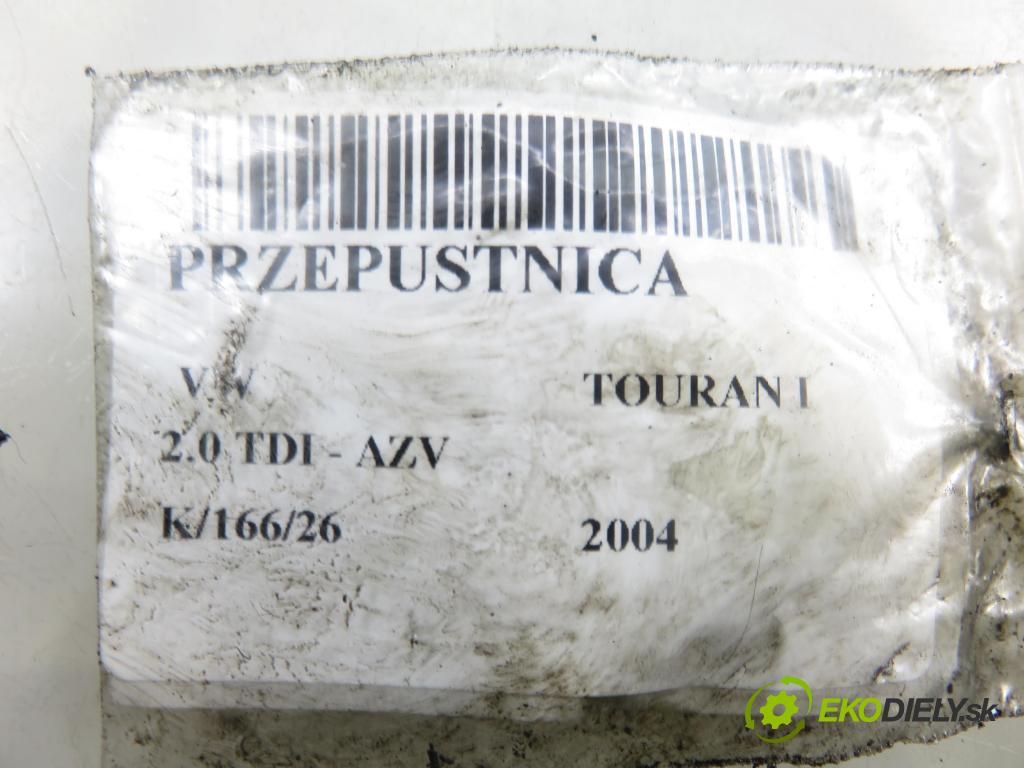 VW TOURAN (1T1, 1T2) MINIVAN 2004 100,00 2.0 TDI PD 16V 136 - AZV 1968,00 Škrtiaca klapka 20103265 (Škrtiaca klapka)