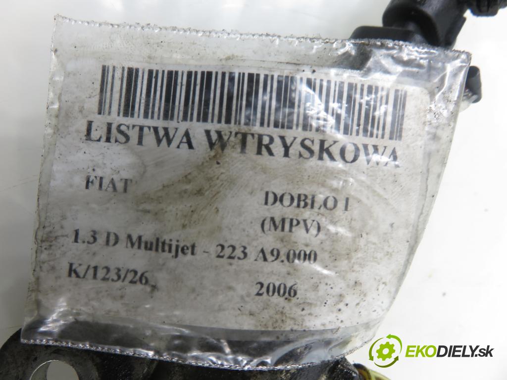 FIAT DOBLO nadwozie wielkoprzestrzenne (MPV) (119_, 223_) KOMBIVAN 2006 62,00 1.3 D Multijet - 223 A9.000 1248,00 Lišta vstrekovacia 55200517 ; 0281002507 ; 0445214086 (Vstrekovacia lišta)