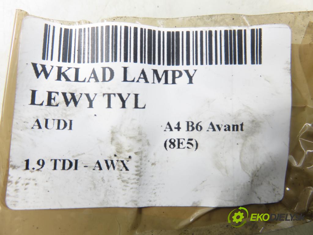 AUDI A4 Avant (8E5, B6) KOMBI 2002 96,00 1.9 TDI - AWX 1896,00 PŘÍSPĚVEK svetla levý ZADNÍ: 8E9945257