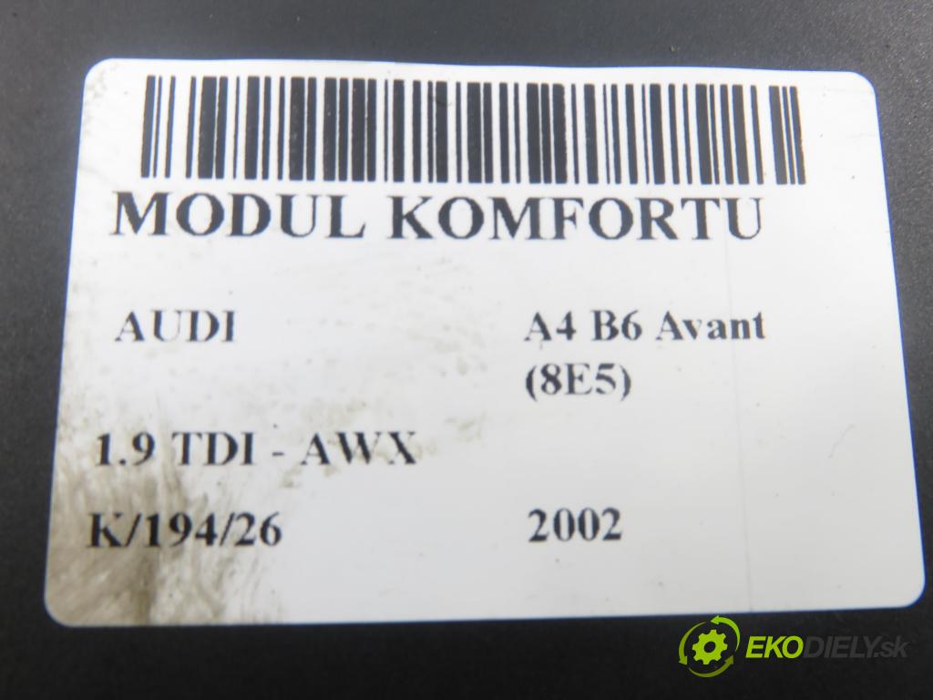 AUDI A4 Avant (8E5, B6) KOMBI 2002 96,00 1.9 TDI - AWX 1896,00 MODUL komfortu 8E0959433BC