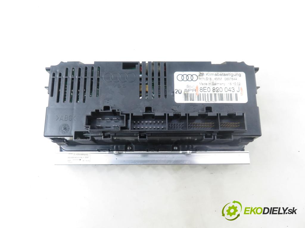 AUDI A4 Avant (8E5, B6) KOMBI 2002 96,00 1.9 TDI - AWX 1896,00 Panel topení KLIMATRONIK 8E0820043J