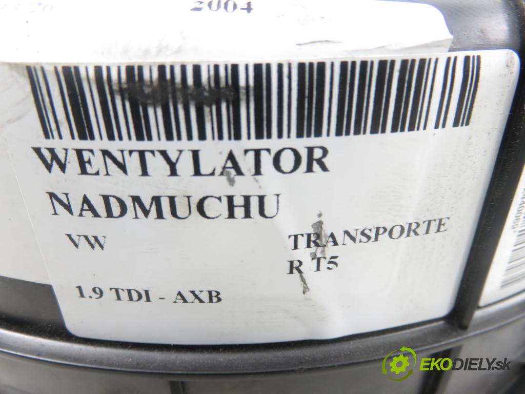 VW TRANSPORTER V Skrzynia (7HA, 7HH, 7EA, 7EH) FURGON 2004 77,00 1.9 TDI PD 105 - AXB 1896,00 ventilátor větráku 7E1820021 ; 44610111