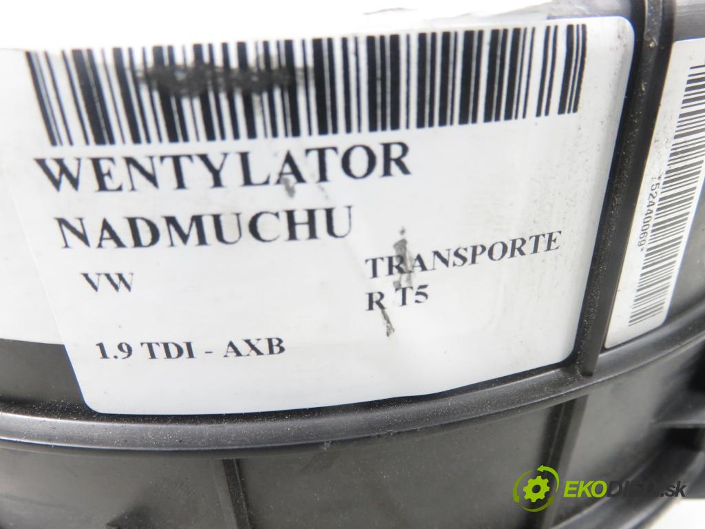 VW TRANSPORTER V Skrzynia (7HA, 7HH, 7EA, 7EH) FURGON 2004 77,00 1.9 TDI PD 105 - AXB 1896,00 ventilátor větráku 7E1820021 ; 44610111