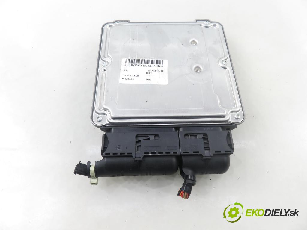 VW TRANSPORTER V Skrzynia (7HA, 7HH, 7EA, 7EH) FURGON 2004 77,00 1.9 TDI PD 105 - AXB 1896,00 Riadiaca jednotka Motor 038906016A ; 0281010735