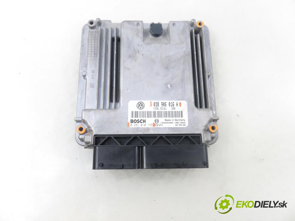 VW TRANSPORTER V Skrzynia (7HA, 7HH, 7EA, 7EH) FURGON 2004 77,00 1.9 TDI PD 105 - AXB 1896,00 Riadiaca jednotka Motor 038906016A ; 0281010735