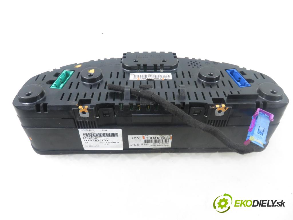 VW TRANSPORTER V Skrzynia (7HA, 7HH, 7EA, 7EH) FURGON 2004 77,00 1.9 TDI PD 105 - AXB 1896,00 Prístrojovka elektrický 7H0920860L